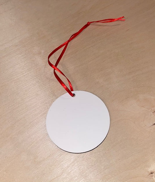 3" MDF Circle Ornament - for Sublimation