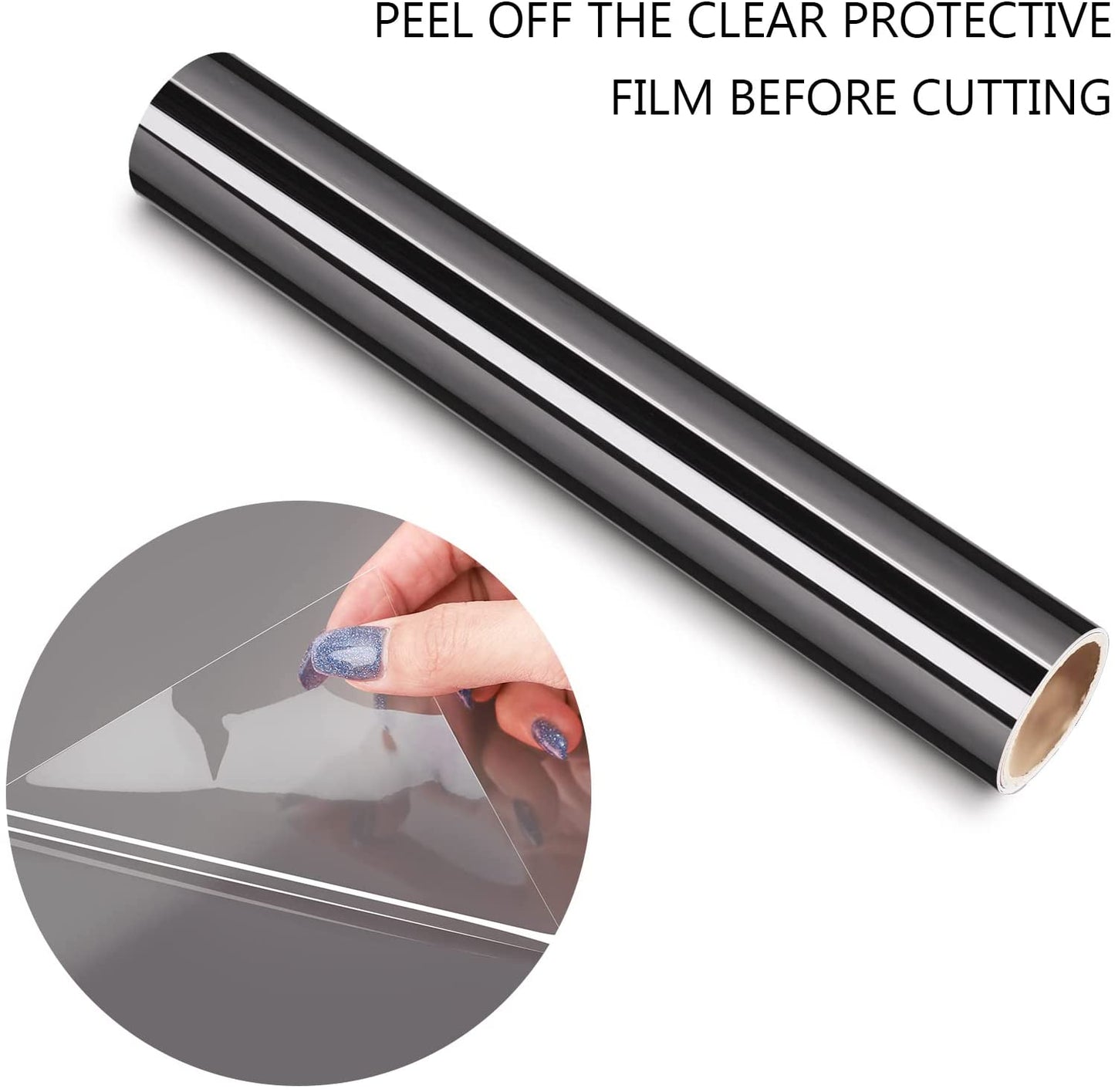 TECKWRAP Mirror Chrome Adhesive Vinyl - 12" x 12"