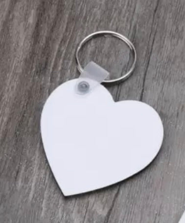 Heart Key Chain - For Sublimation