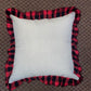 Buffalo Plaid Trim Pillow Case - for Sublimation and HTV