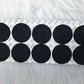 Round Black Rubber Coaster for Tumblers