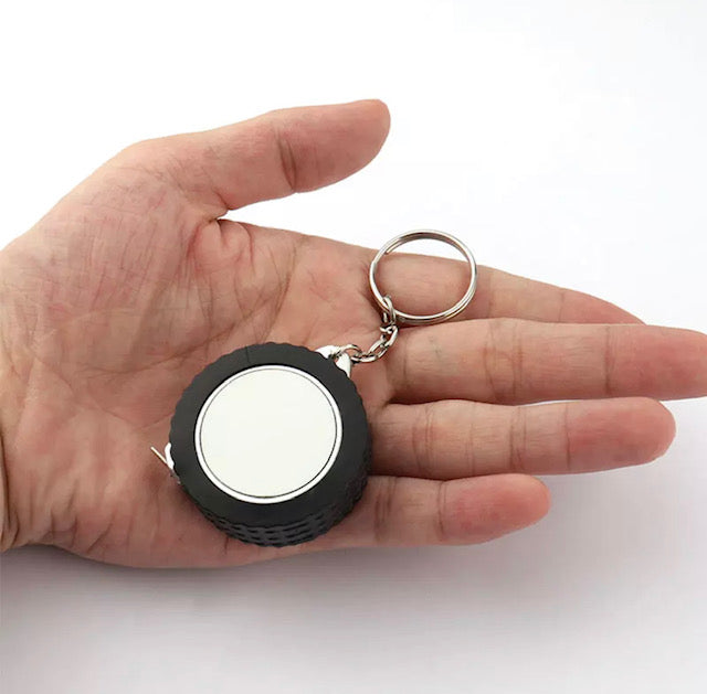 Mini Tire Keychain Tape Measure - for Sublimation