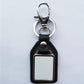 Black Rectangle PU Keychain - for Sublimation