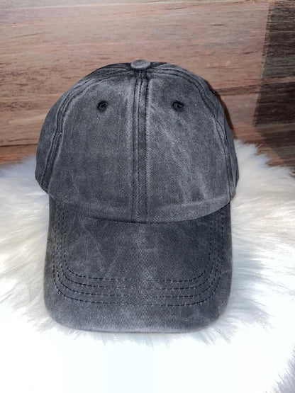 Distressed Adjustable Baseball Cap