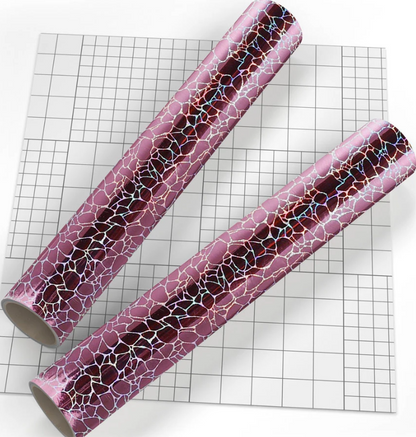 TECKWRAP Holographic Crackle Adhesive Vinyl